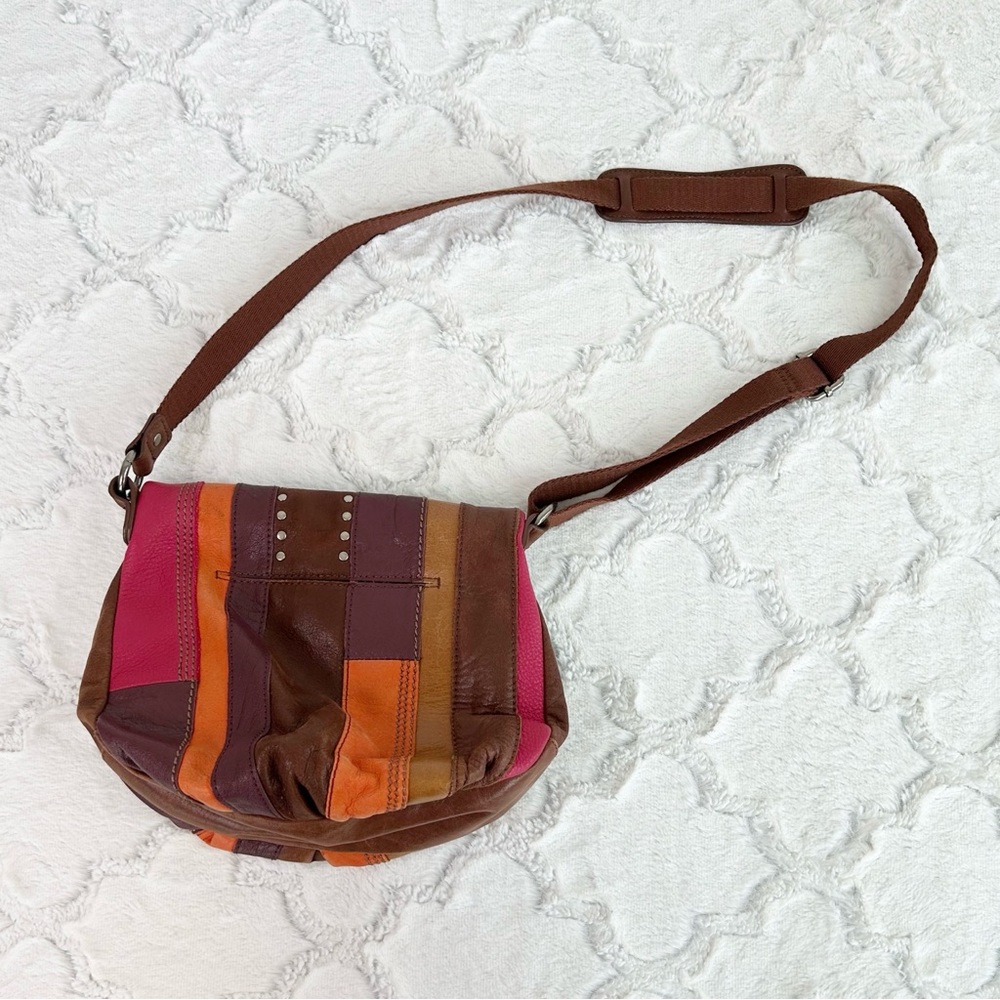 The Sak Leather Patchwork Colorblock Crossbody Ba… - image 7